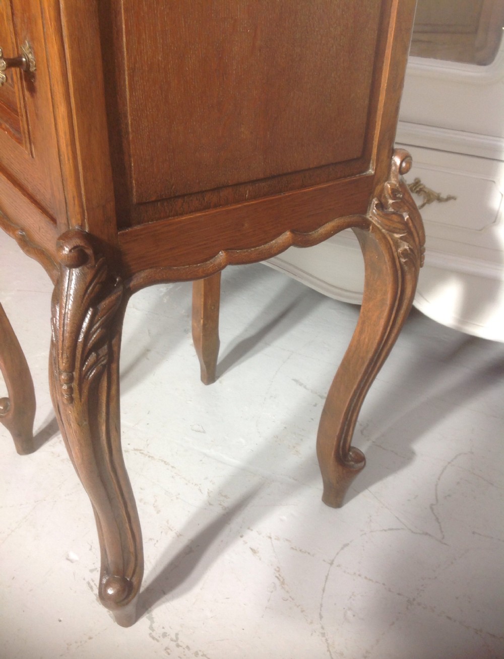 PAIR OF FRENCH OAK BEDSIDE CABINETS View VI