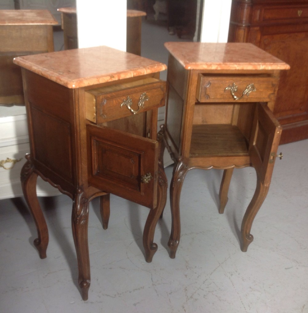 PAIR OF FRENCH OAK BEDSIDE CABINETS View VIII