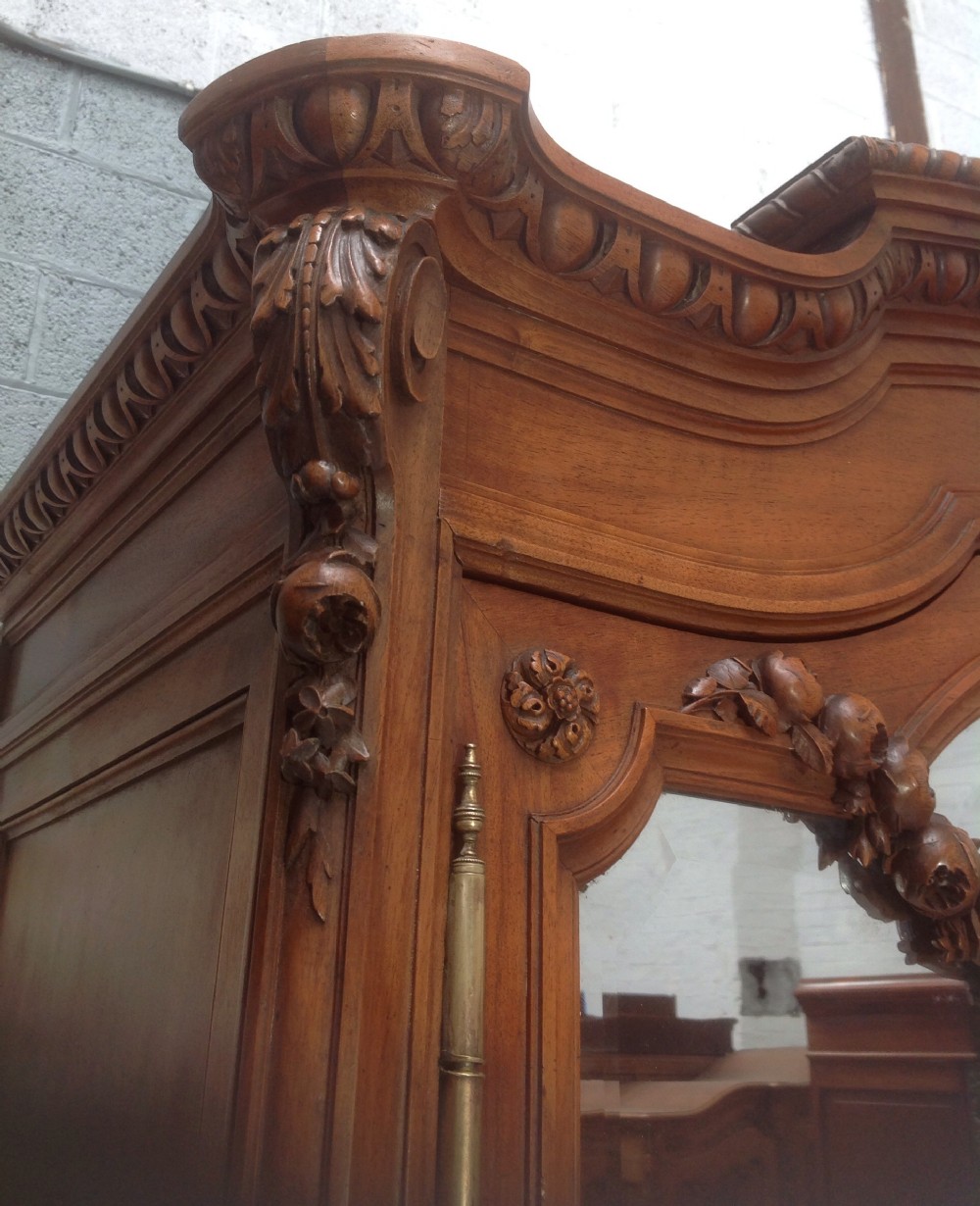 WALNUT FRENCH ARMOIRE BY MAISON LALANDE PARIS. View II
