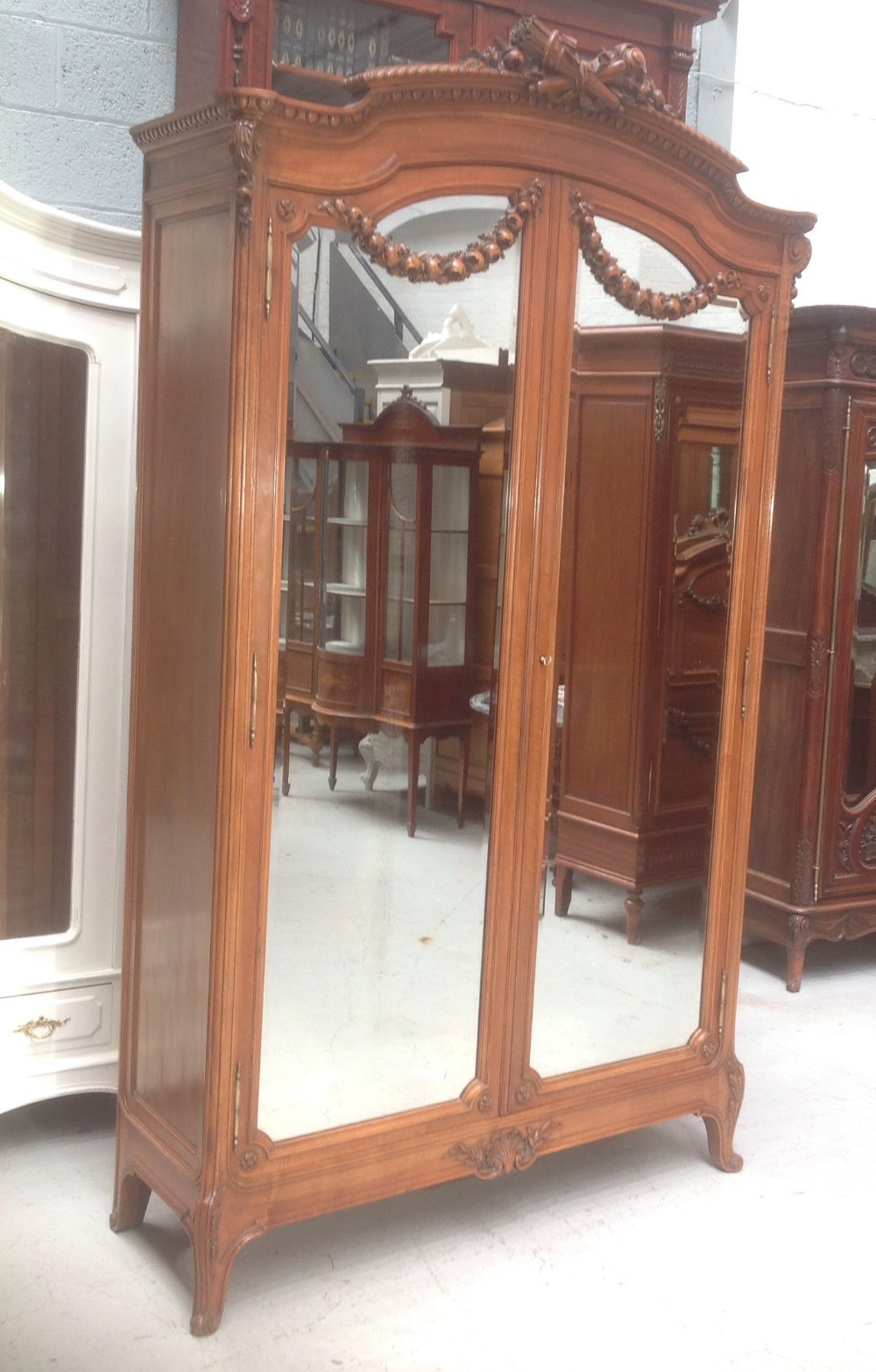 WALNUT FRENCH ARMOIRE BY MAISON LALANDE PARIS. View X