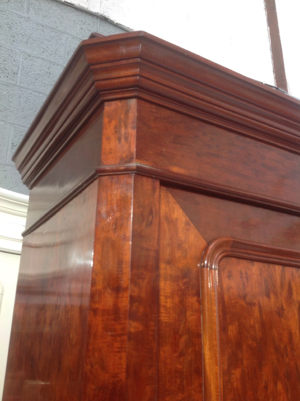 PLUM PUDDING MAHOGANY FRENCH ARMOIRE View II