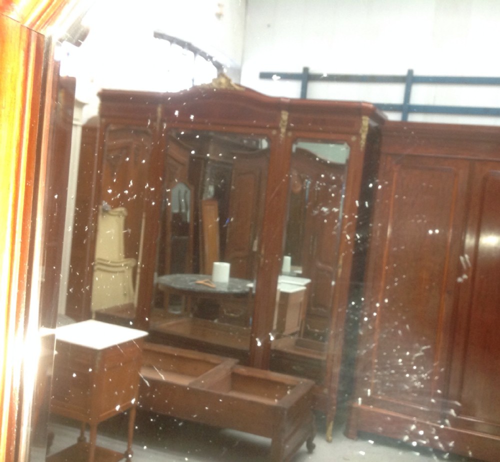 STUNNING FRENCH MAHOGANY ARMOIRE View XI