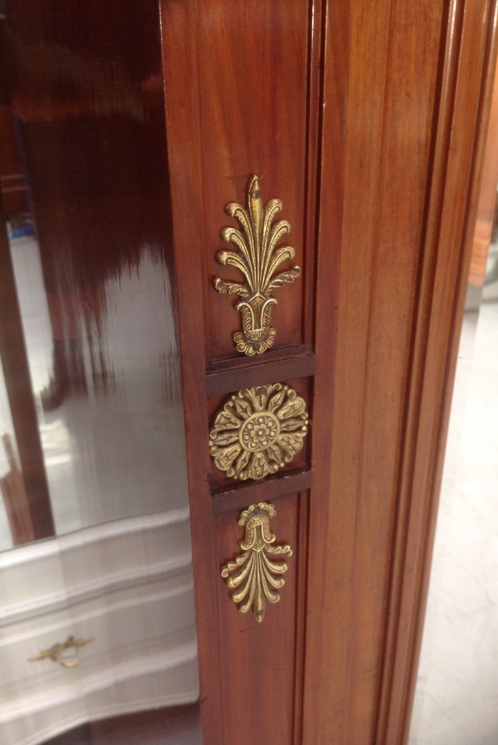 STUNNING FRENCH MAHOGANY ARMOIRE View V