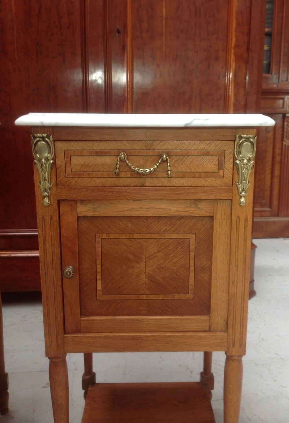 PAIR OF FRENCH OAK BEDSIDE CABINETS View II