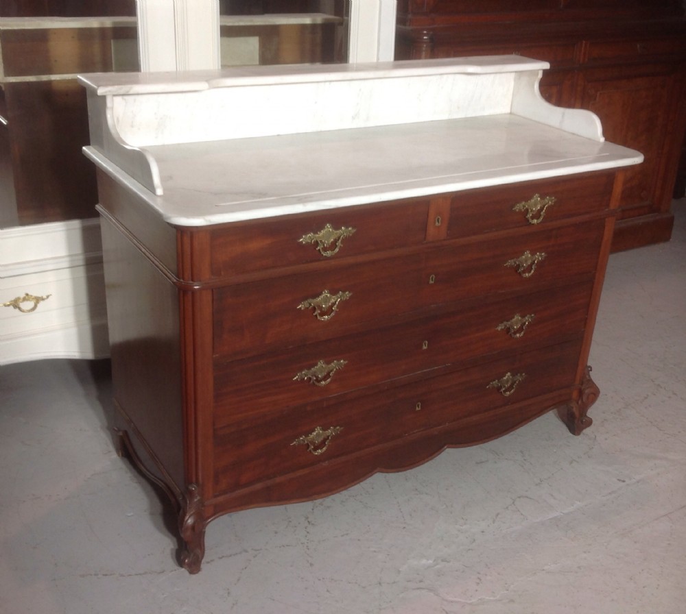FRENCH MAHOGANY DRESSING WASHSTAND  View IV