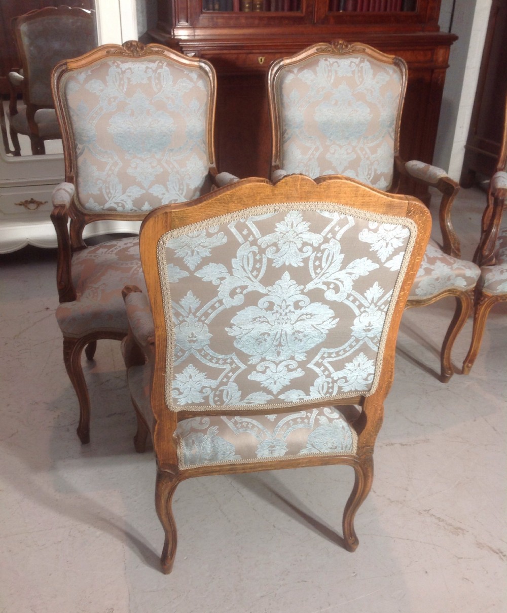 SET OF 4 CARVED WALNUT CHAIRS View III