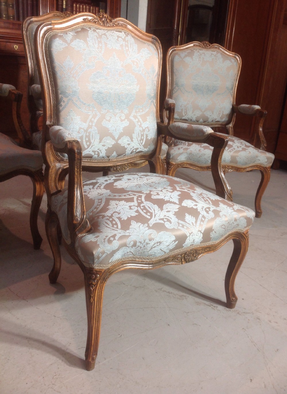 SET OF 4 CARVED WALNUT CHAIRS View VI