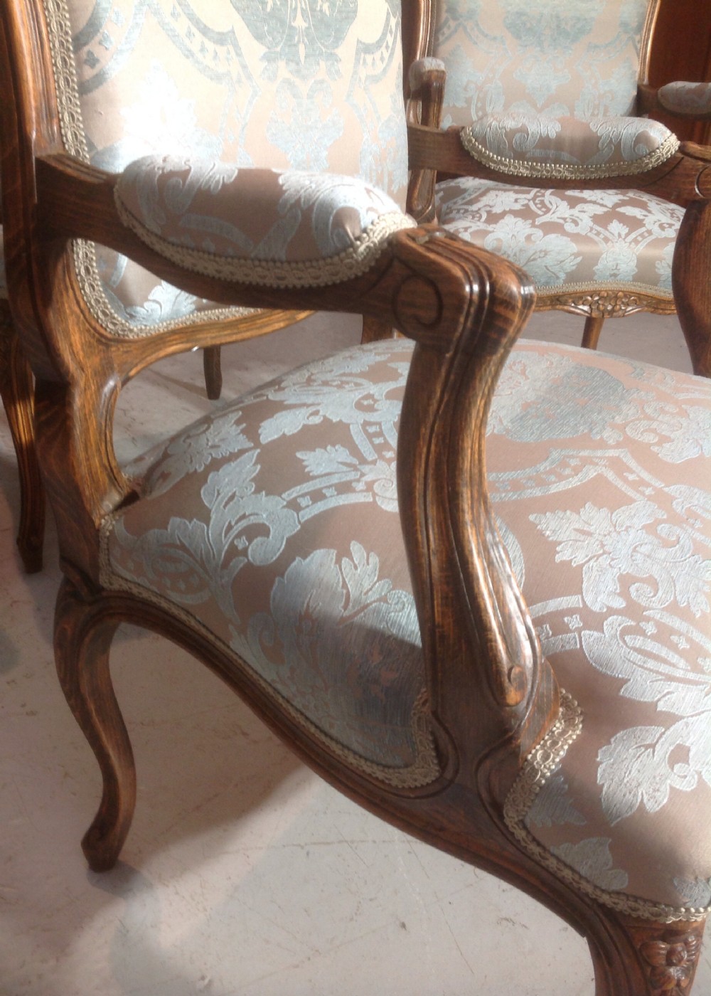 SET OF 4 CARVED WALNUT CHAIRS View VII