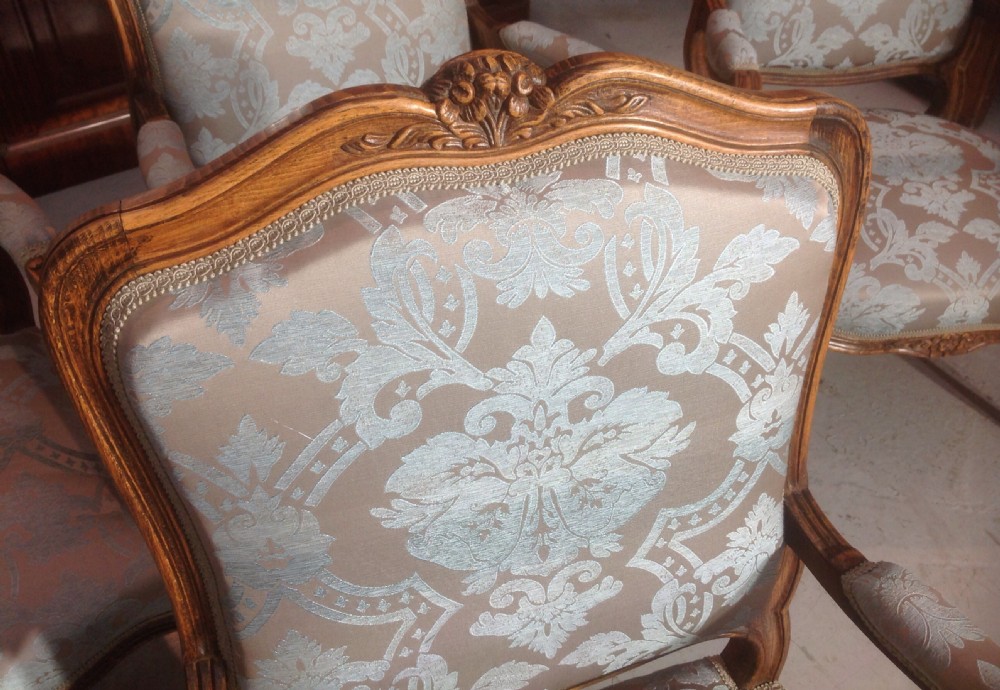 SET OF 4 CARVED WALNUT CHAIRS View X