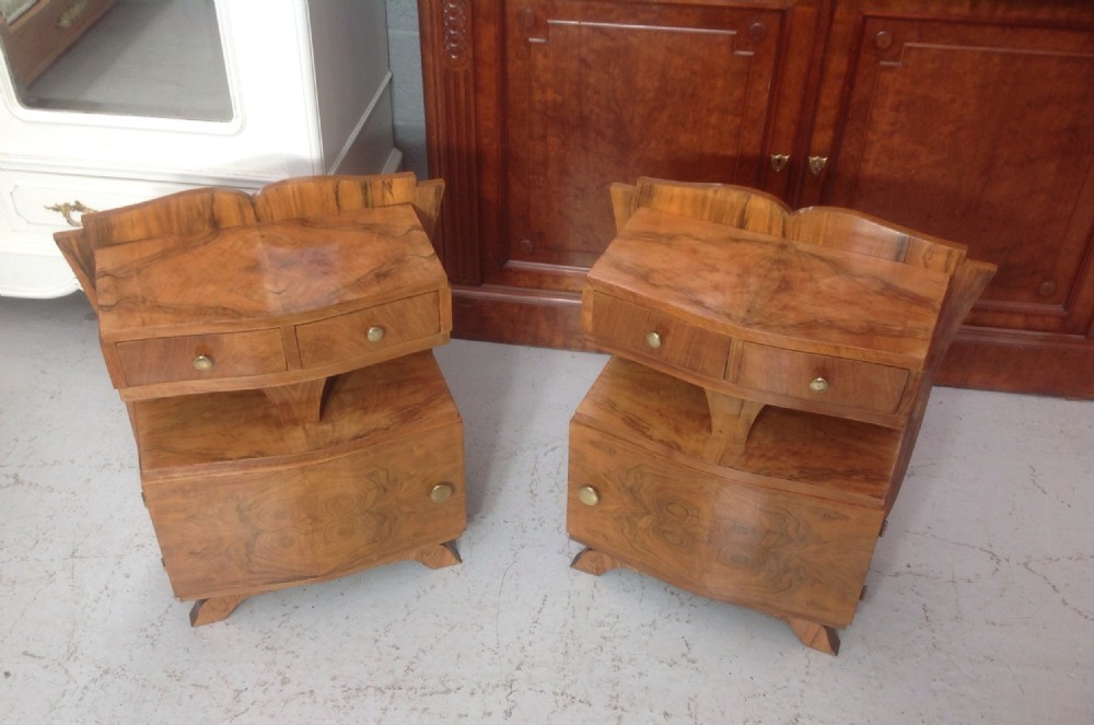 PAIR OF FRENCH ART DECO BEDSIDE CABINETS View IV