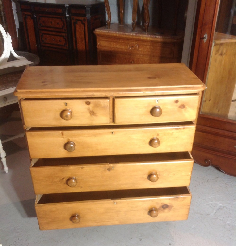 VICTORIAN PINE CHEST View V