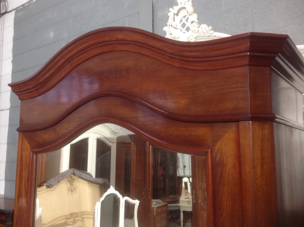 SINGLE DOOR FRENCH MAHOGANY ARMOIRE View VI