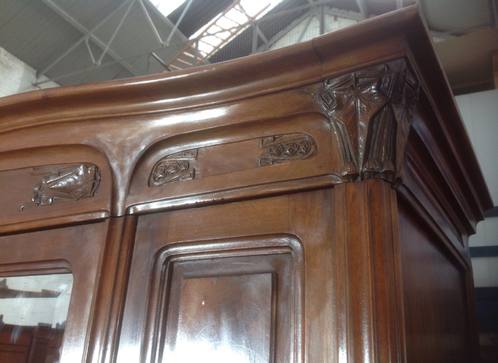 FRENCH ARTS AND CRAFTS ARMOIRE BY GEORGES ERNEST NOWAK View V