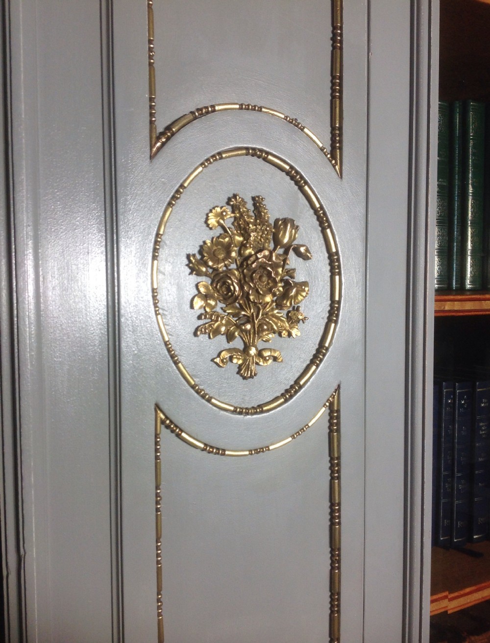 PAINTED FRENCH MAHOGANY BOOKCASE View III