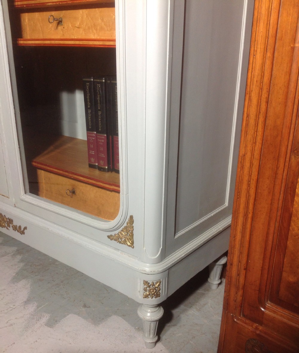 PAINTED FRENCH MAHOGANY BOOKCASE View VIII