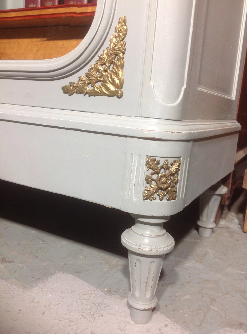 PAINTED FRENCH MAHOGANY BOOKCASE View X