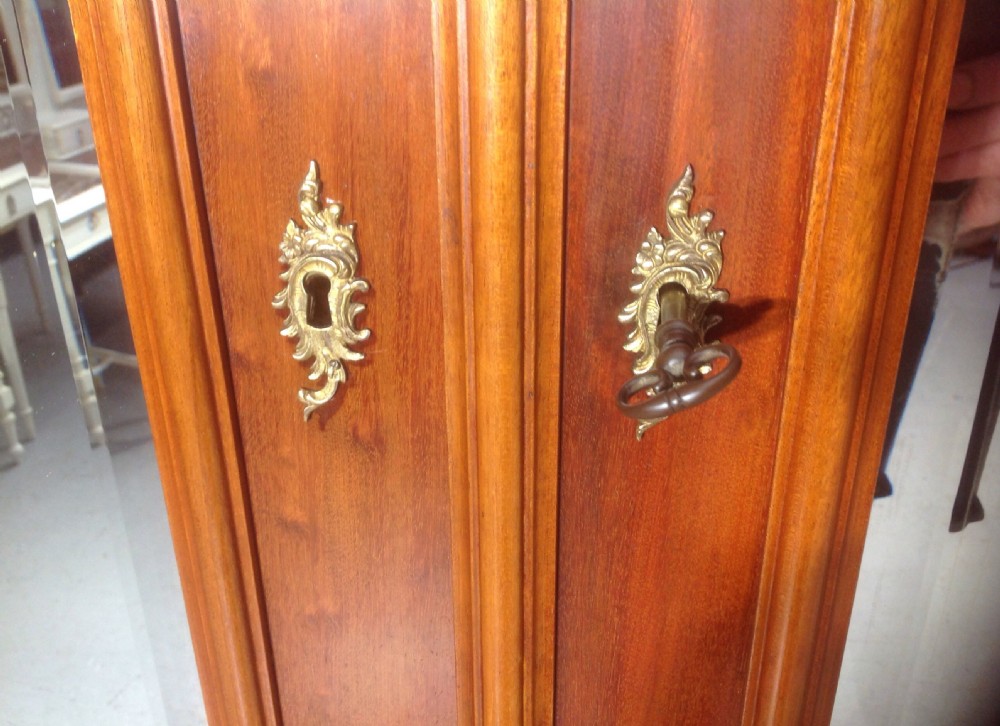 LARGE MAHOGANY FRENCH DOUBLE ARMOIRE View III