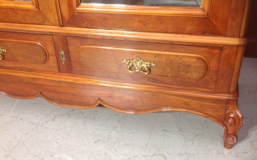LARGE MAHOGANY FRENCH DOUBLE ARMOIRE View IV