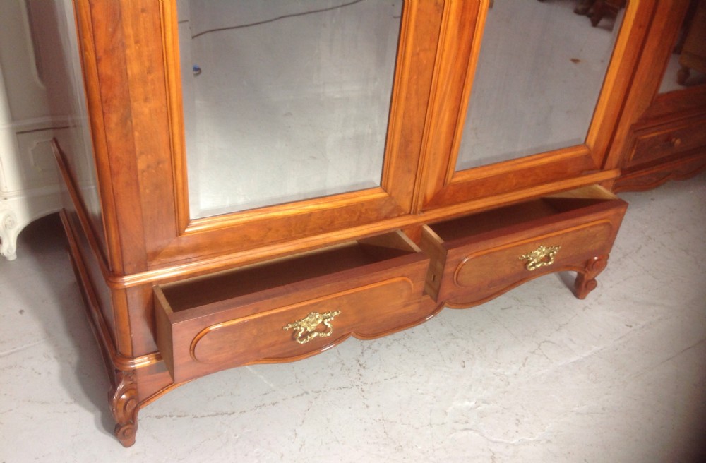 LARGE MAHOGANY FRENCH DOUBLE ARMOIRE View VI