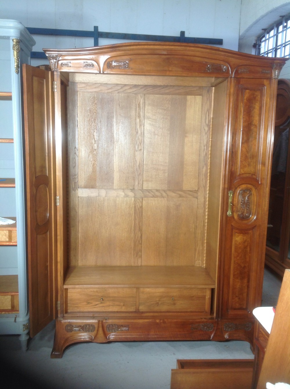 FRENCH ARTS AND CRAFTS ARMOIRE BY GEORGES ERNEST NOWAK View X