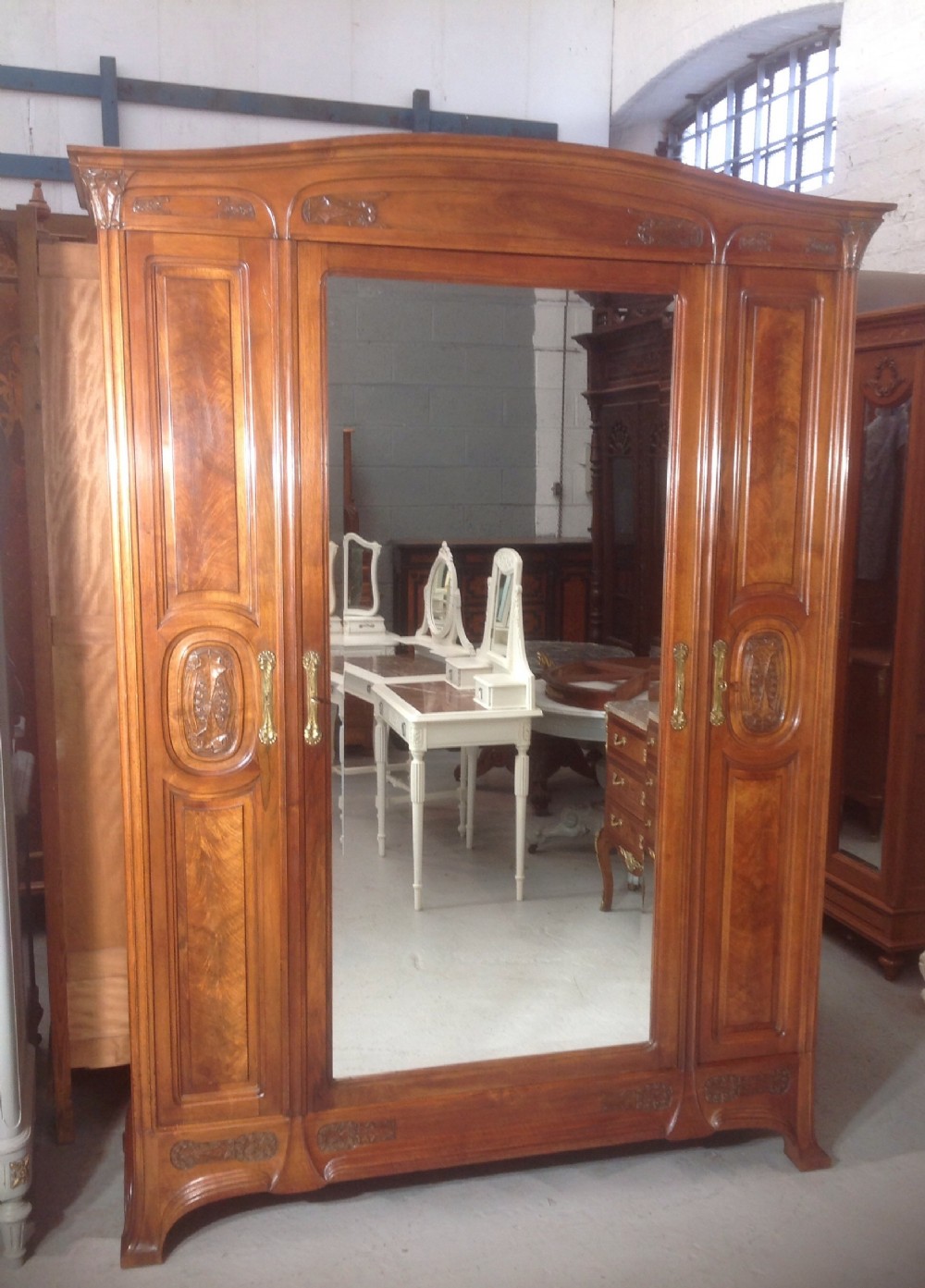 FRENCH ARTS AND CRAFTS ARMOIRE BY GEORGES ERNEST NOWAK View XI
