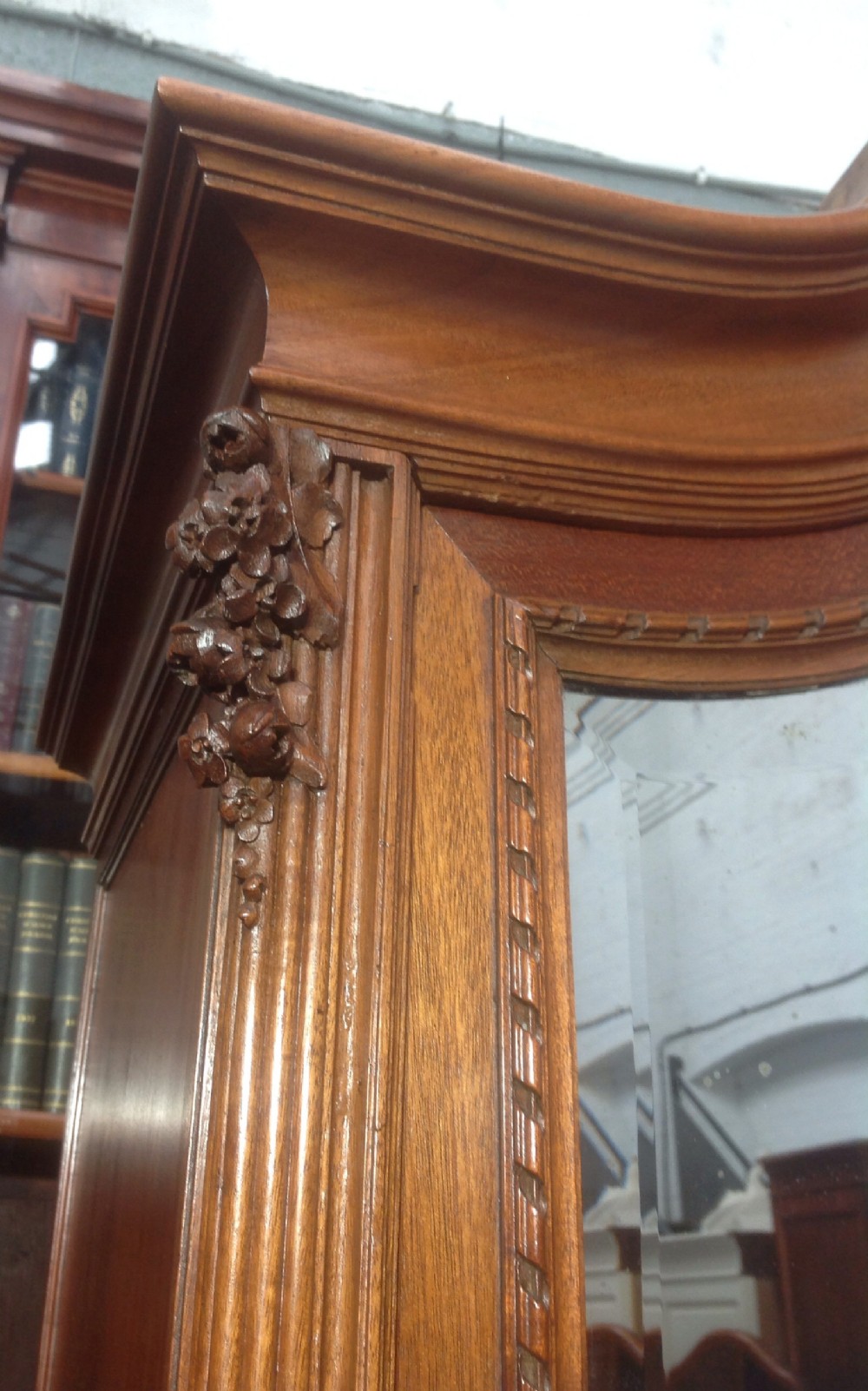 FRENCH MAHOGANY ARMOIRE PARIS MAKER View II