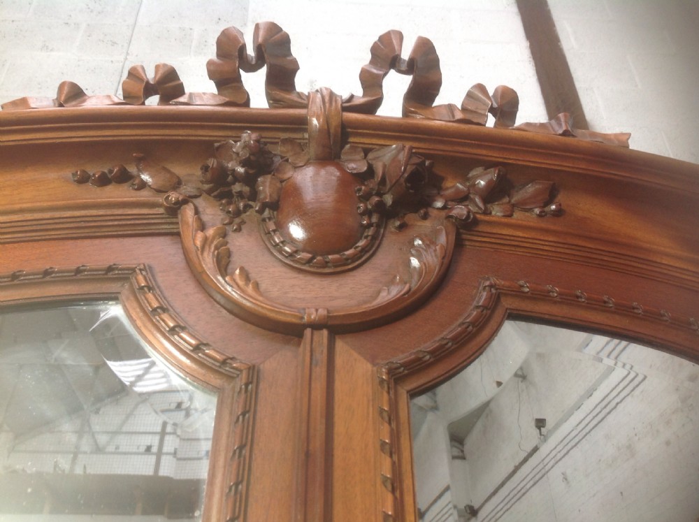 FRENCH MAHOGANY ARMOIRE PARIS MAKER View III