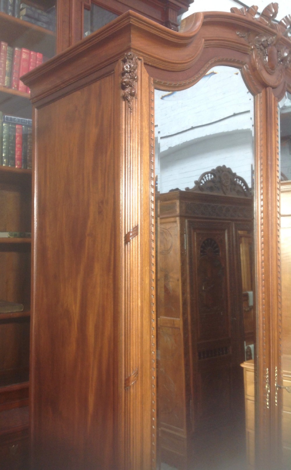 FRENCH MAHOGANY ARMOIRE PARIS MAKER View XI