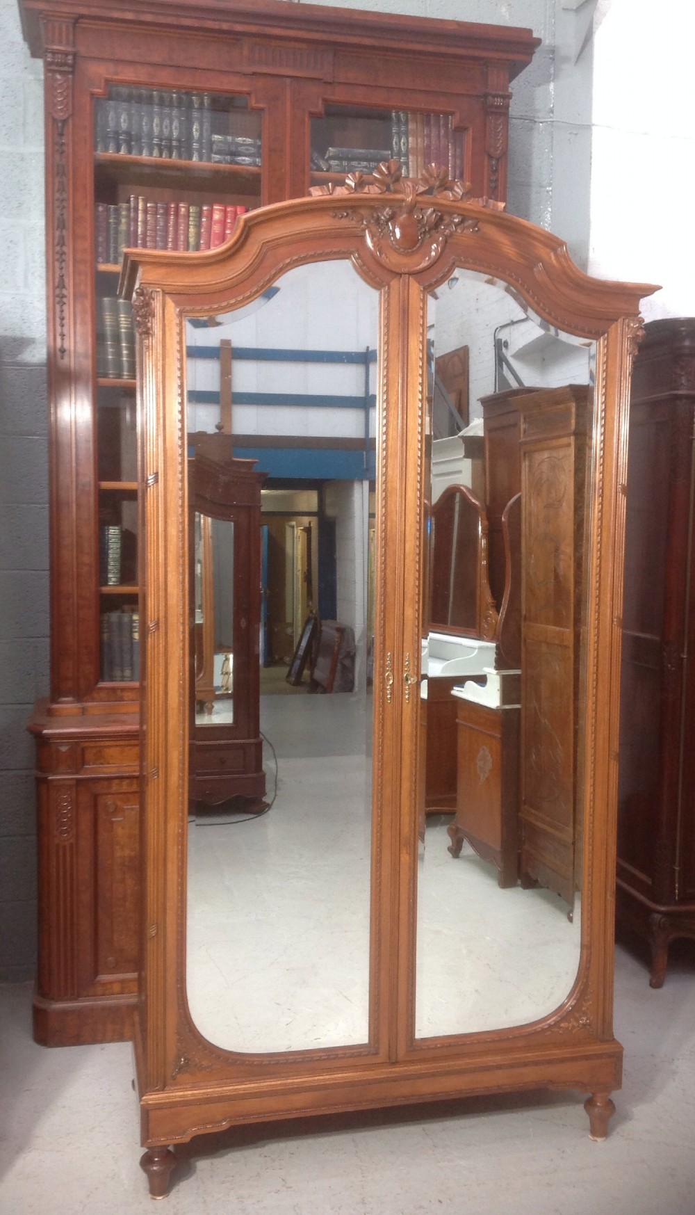FRENCH MAHOGANY ARMOIRE PARIS MAKER View XII