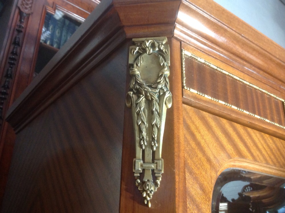 FRENCH MAHOGANY EMPIRE ARMOIRE. View III