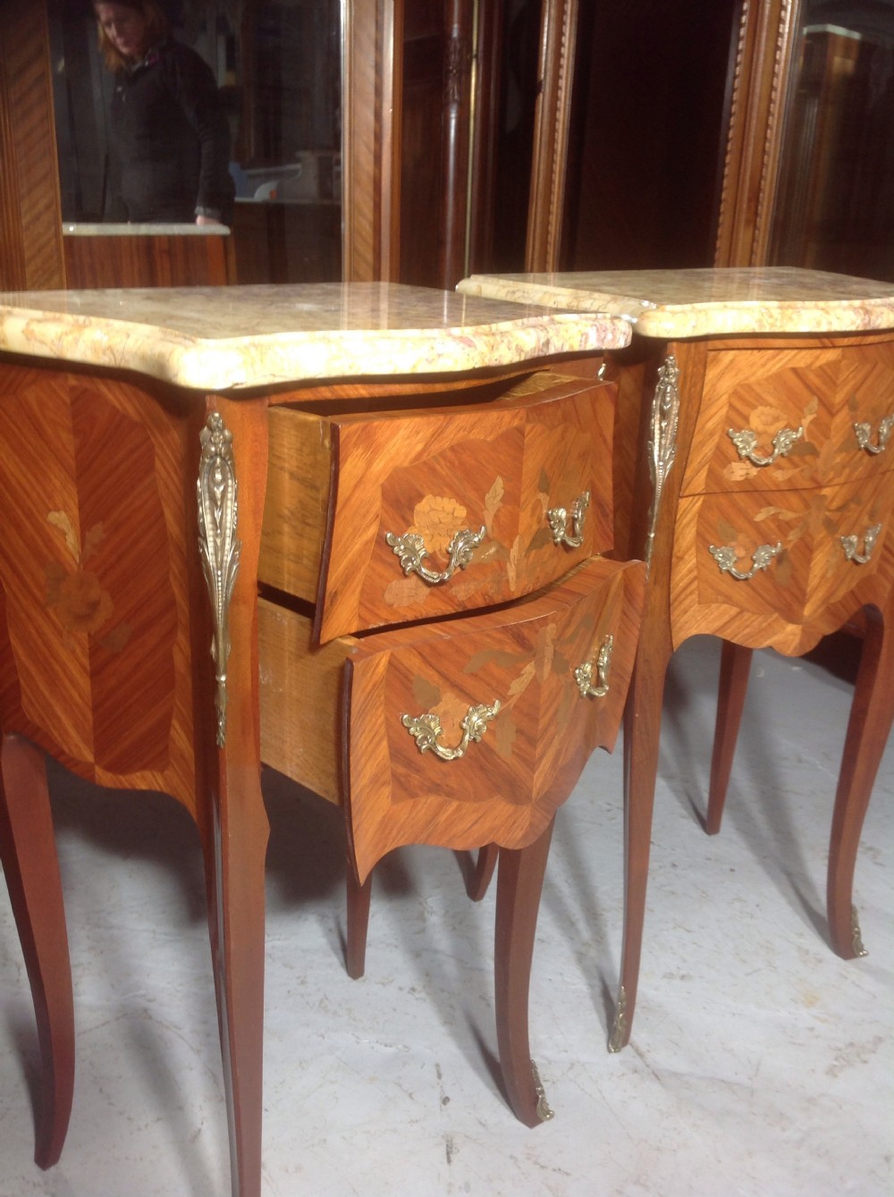 PAIR OF FRENCH INLAID BEDSIDE CABINETS View VII
