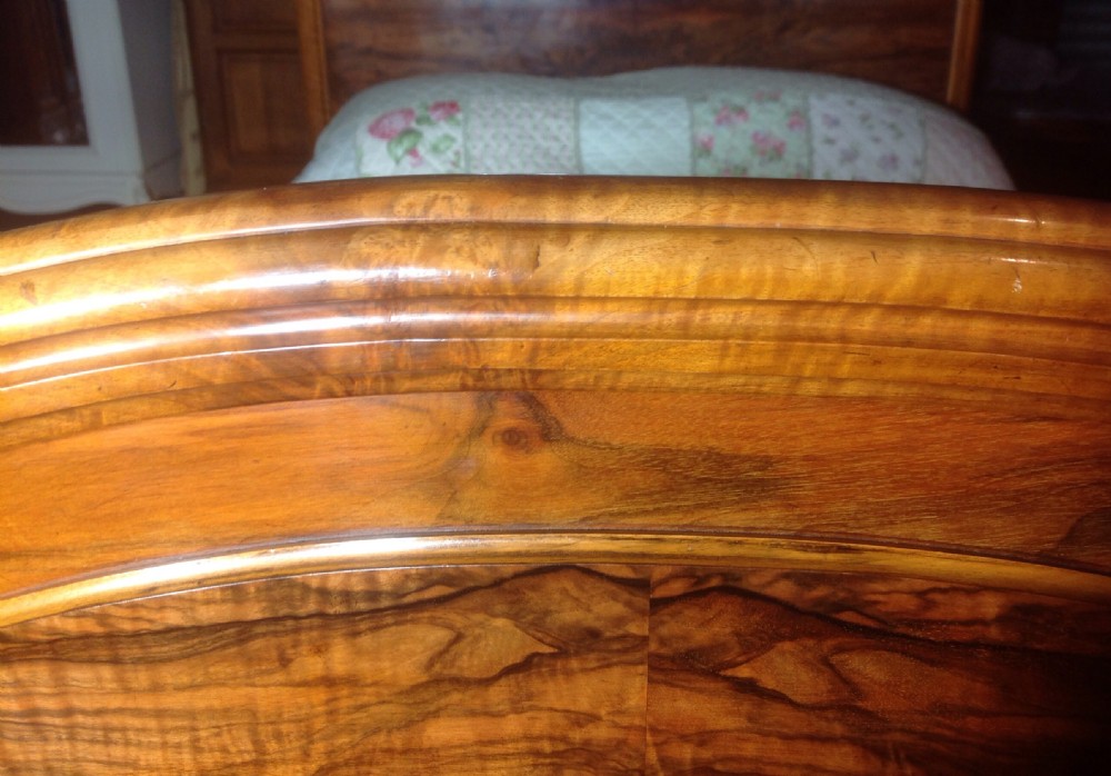OVERSIZE FRENCH WALNUT BED View V