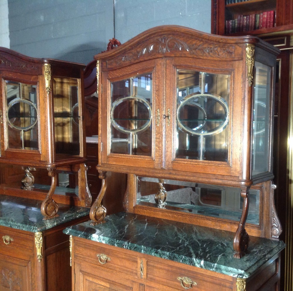 PAIR OF FRENCH OAK SERVER SIDEBOARDS View XIII