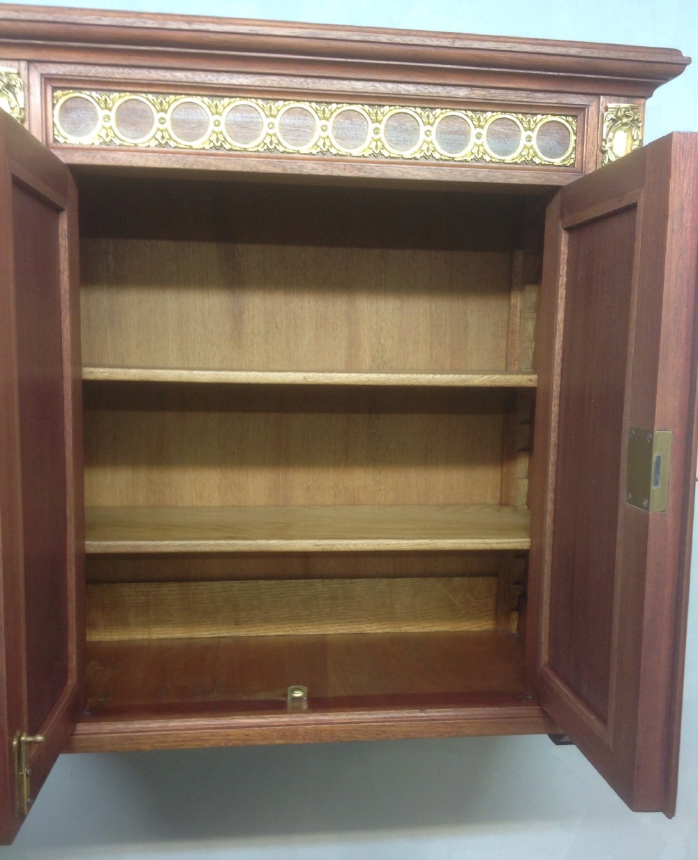 FRENCH MAHOGANY MARQUETRY WALL CABINET  View V