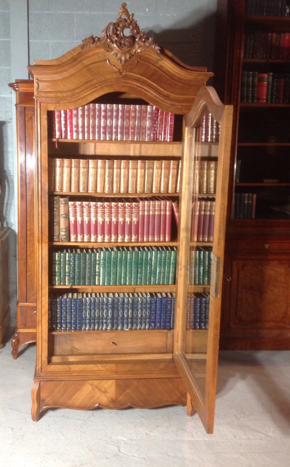 FRENCH WALNUT BOOKCASE View IX