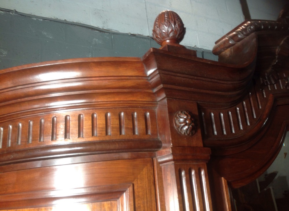 STUNNING FRENCH MAHOGANY ARMOIRE View II