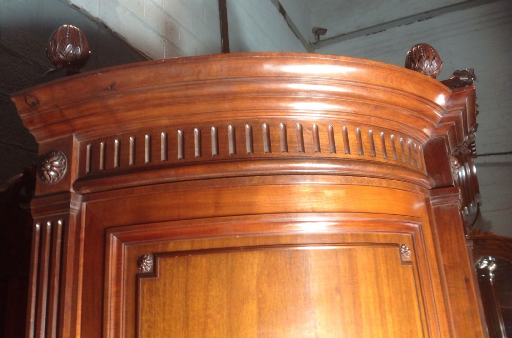 STUNNING FRENCH MAHOGANY ARMOIRE View VI