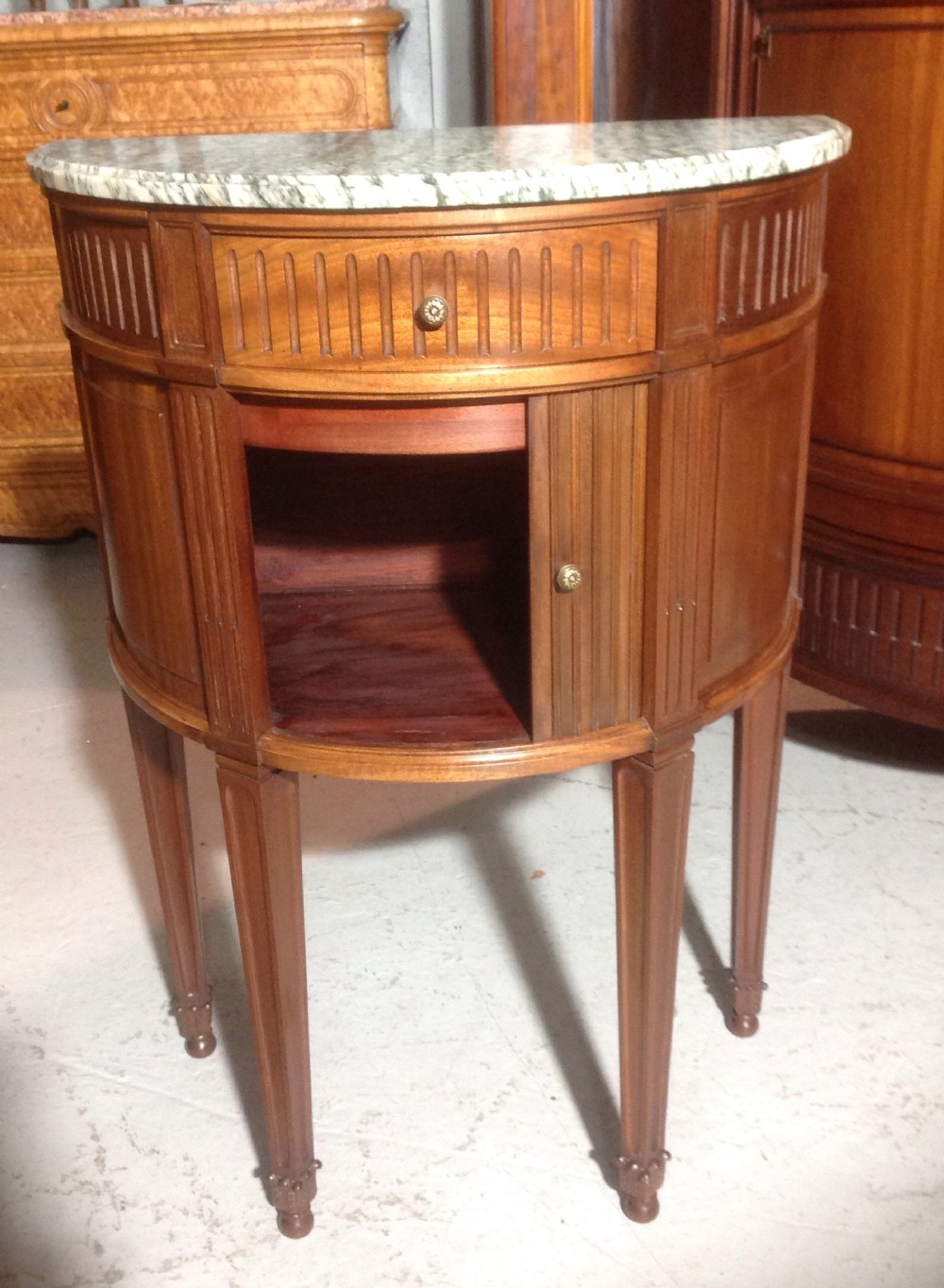 FRENCH MAHOGANY MARBLE TOP CABINET View III