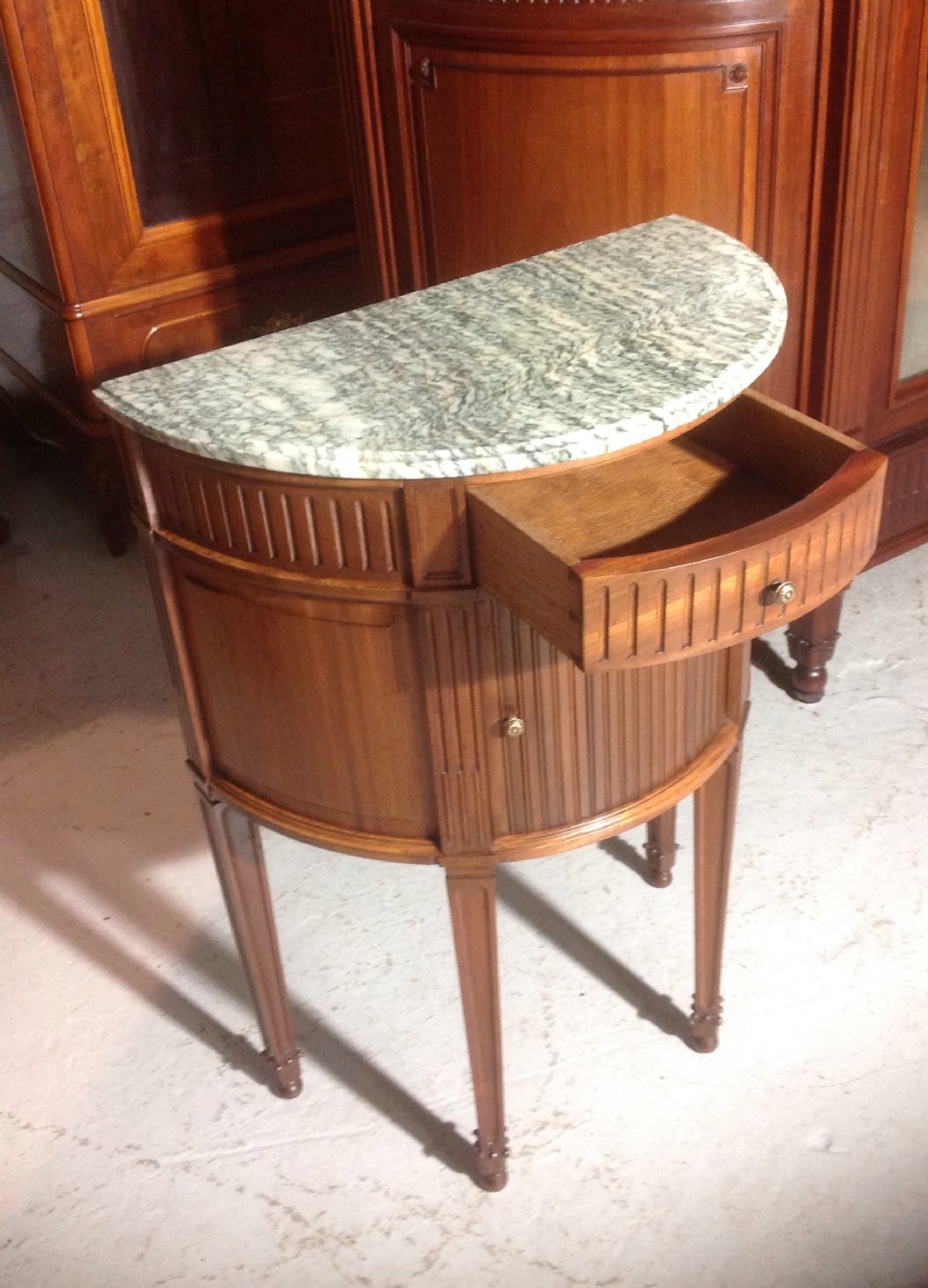 FRENCH MAHOGANY MARBLE TOP CABINET View VI