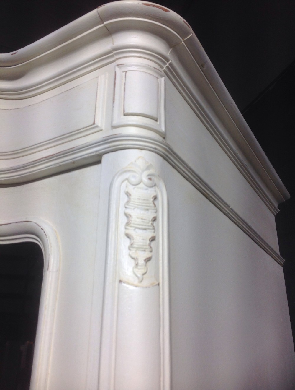PAINTED FRENCH OAK ARMOIRE View II