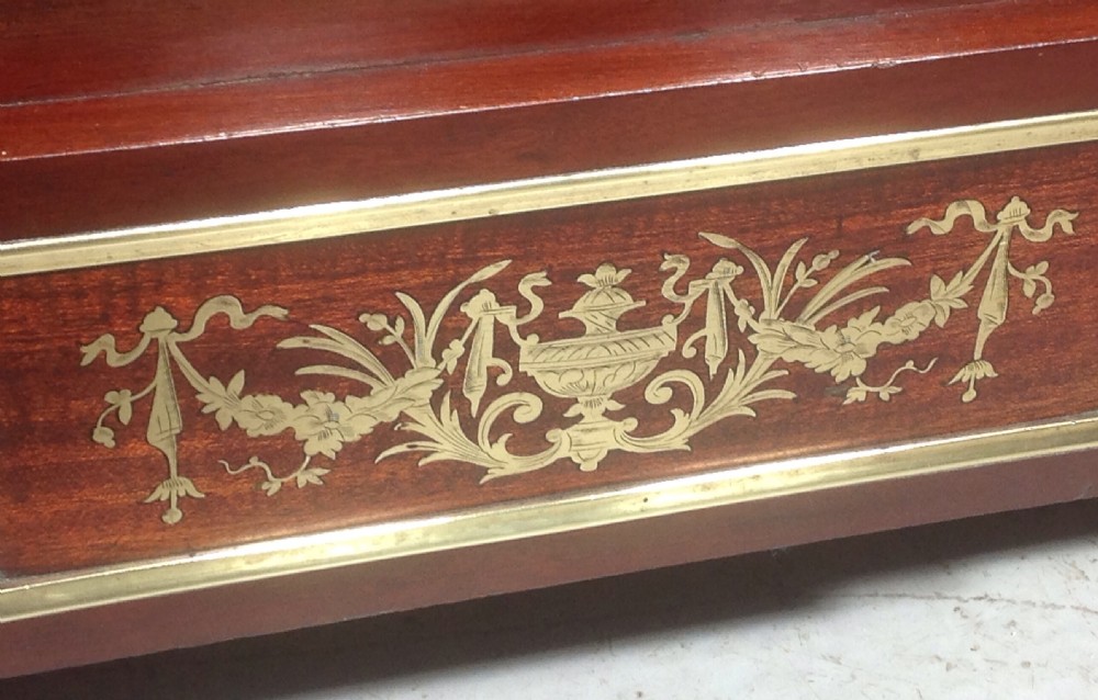 FRENCH BRASS AND MAHOGANY BED BY PARIS MAKER View XIX