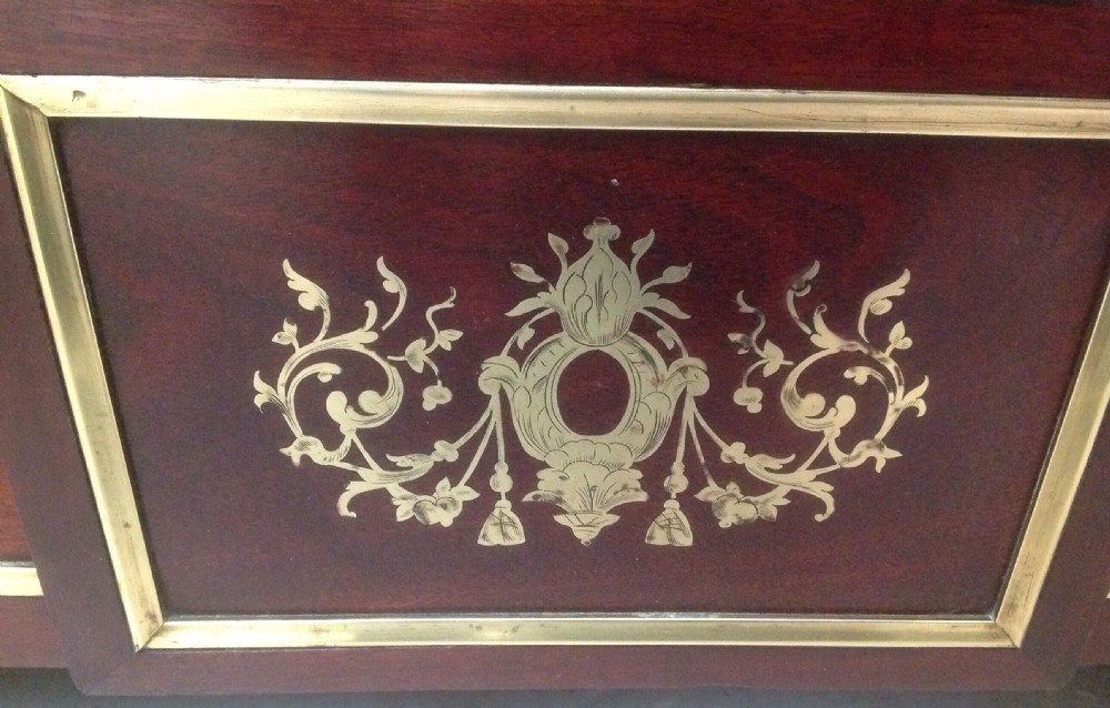 FRENCH BRASS AND MAHOGANY ARMOIRE BY PARIS MAKER View VI