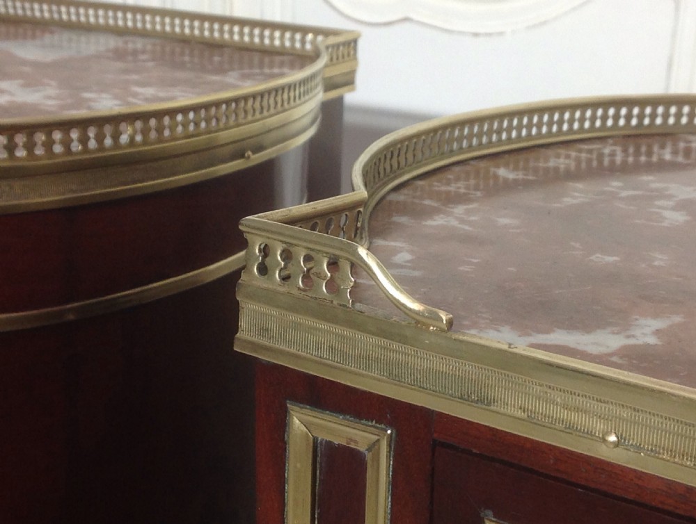 PAIR OF FRENCH MAHOGANY BEDSIDE CABINETS BY PARIS MAKER View X