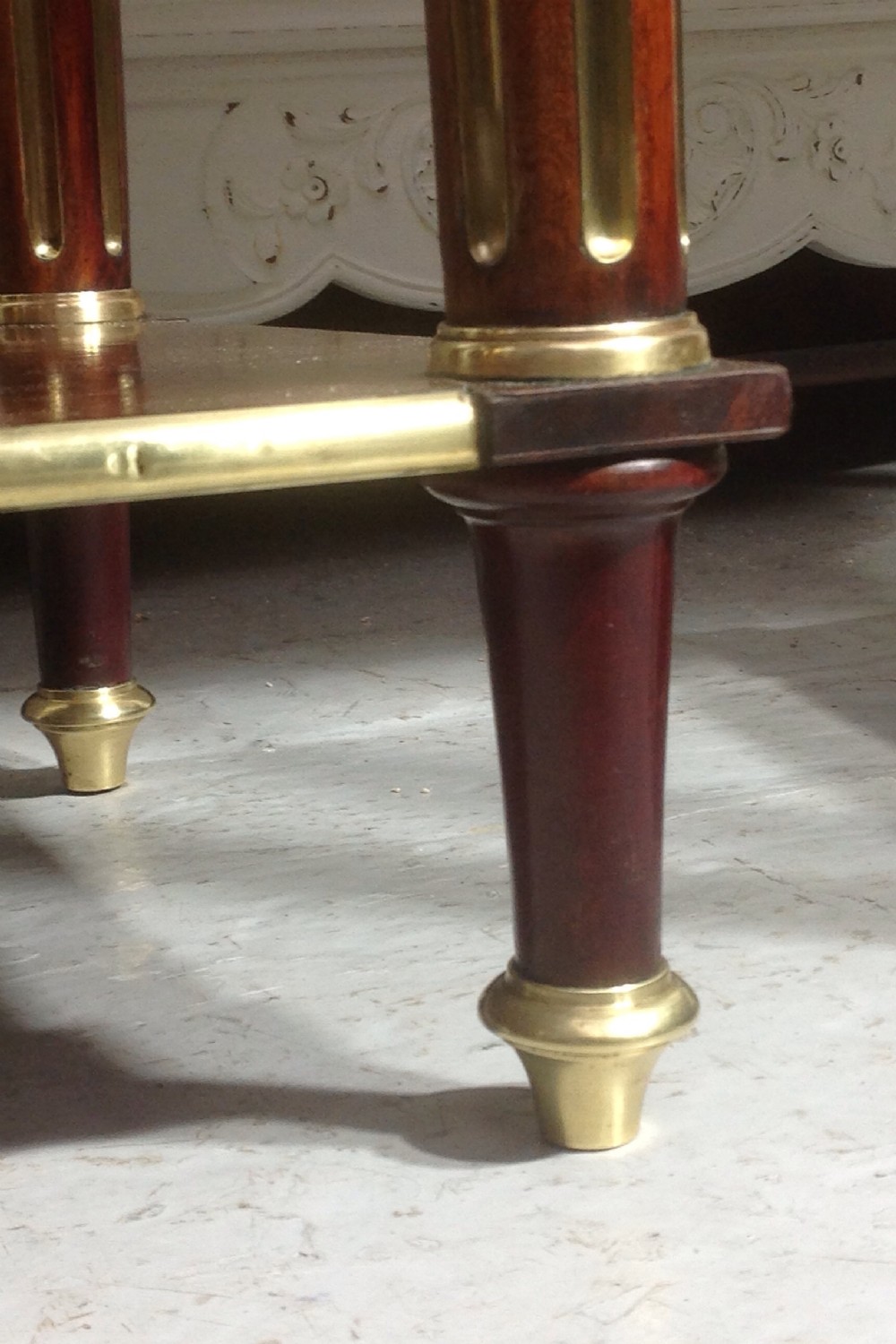 PAIR OF FRENCH MAHOGANY BEDSIDE CABINETS BY PARIS MAKER View XI