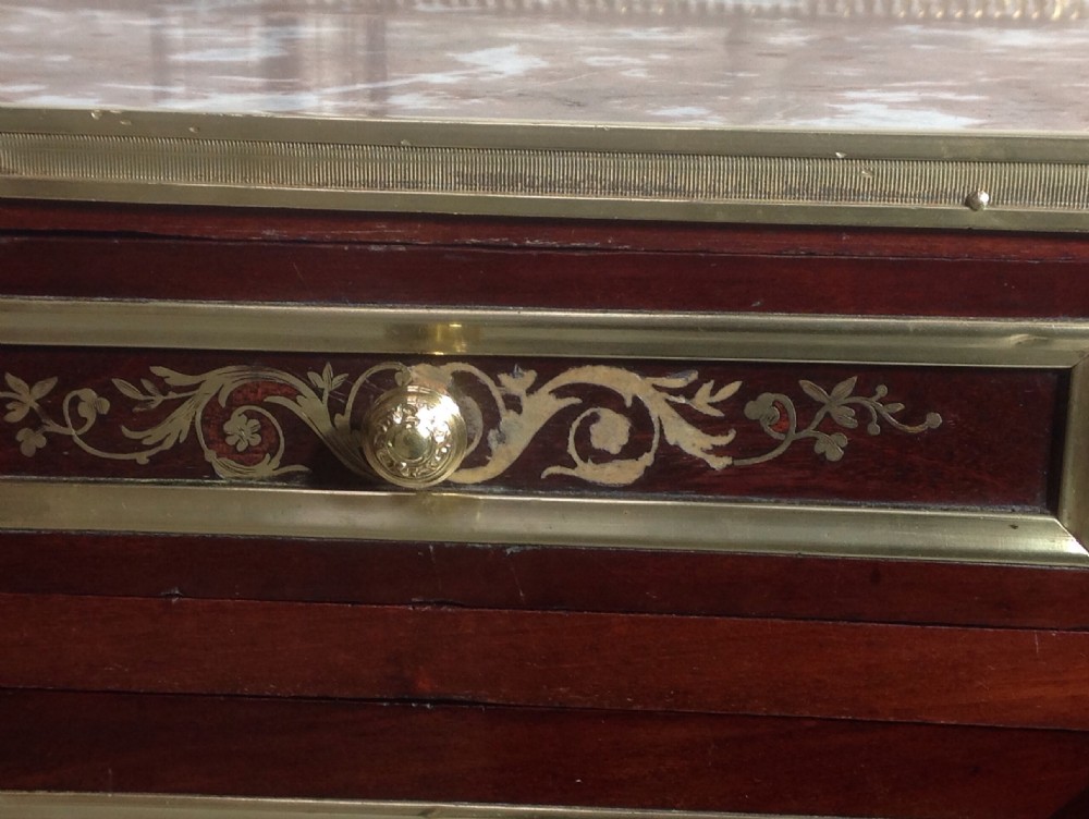 PAIR OF FRENCH MAHOGANY BEDSIDE CABINETS BY PARIS MAKER View XII