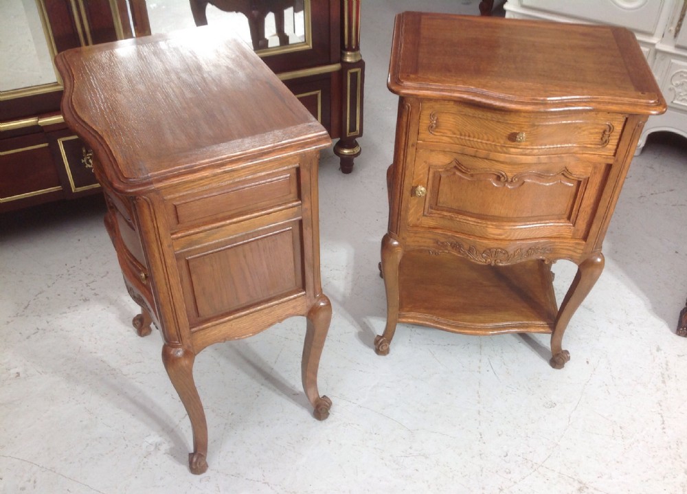 PAIR OF FRENCH OAK BEDSIDE CABINETS View VI