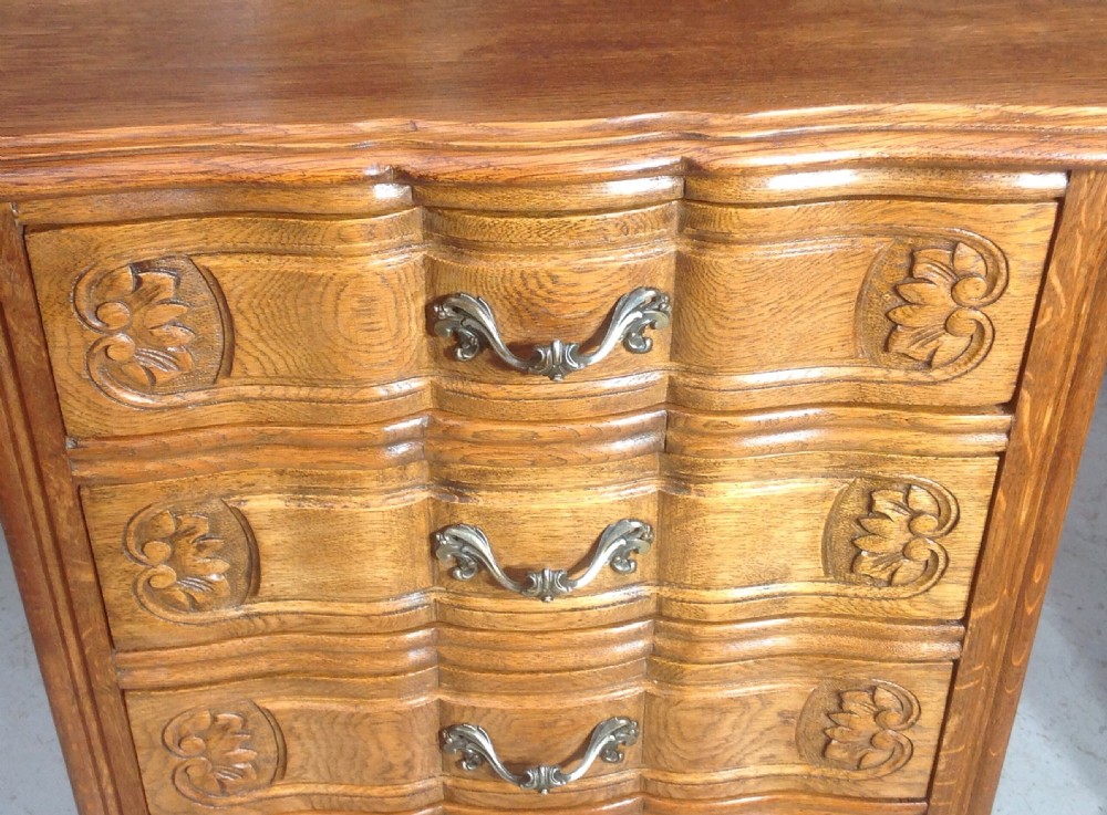 CARVED OAK FRENCH CHEST OF DRAWERS View VII