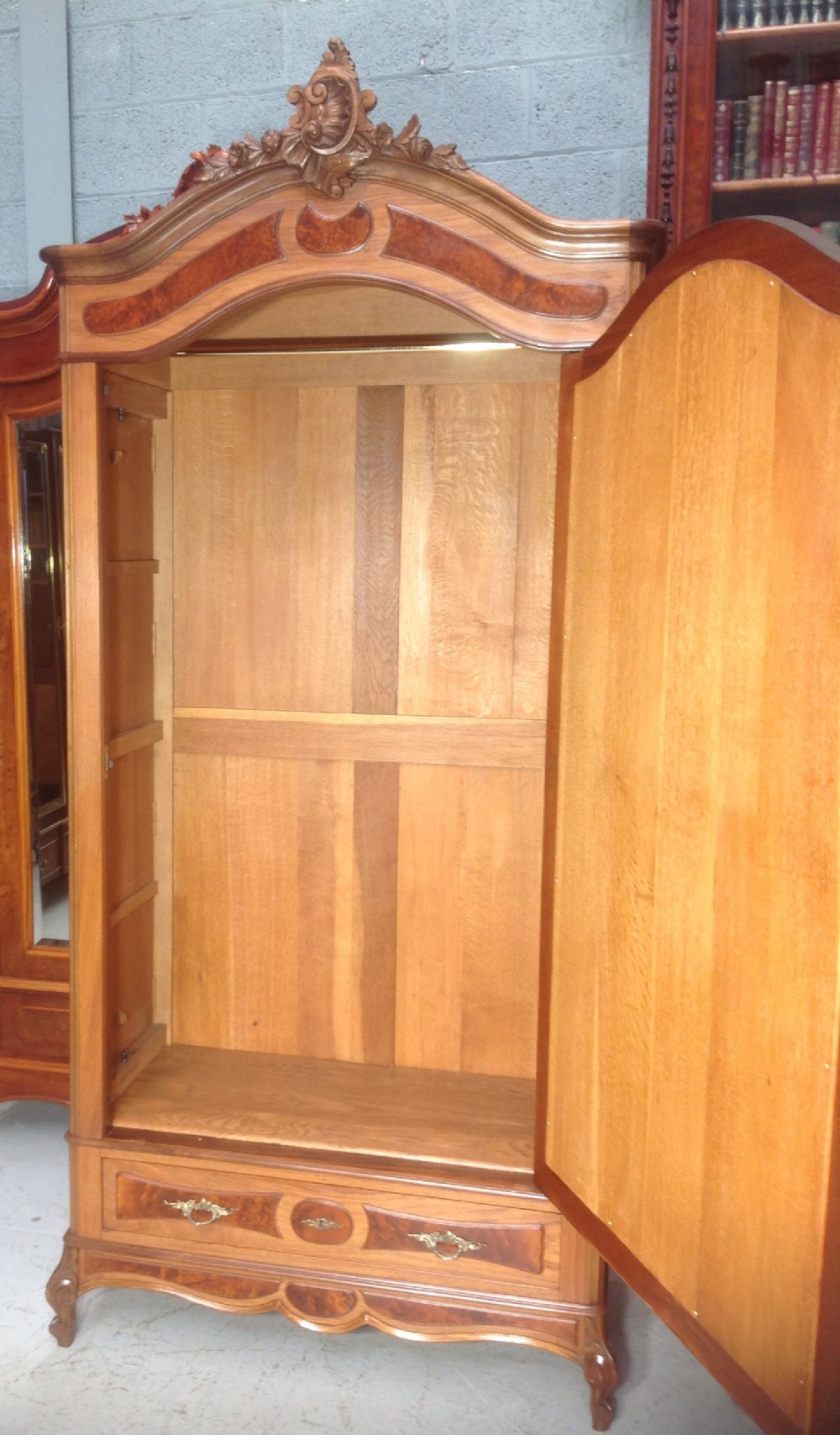 FRENCH MAHOGANY ARMOIRE View V