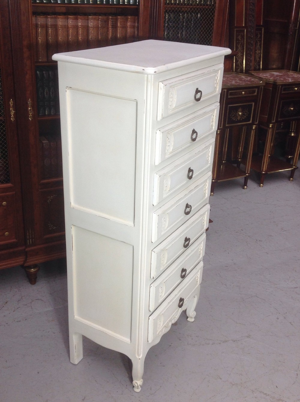 PAINTED FRENCH SEMAINIER CHEST OF DRAWERS View VII