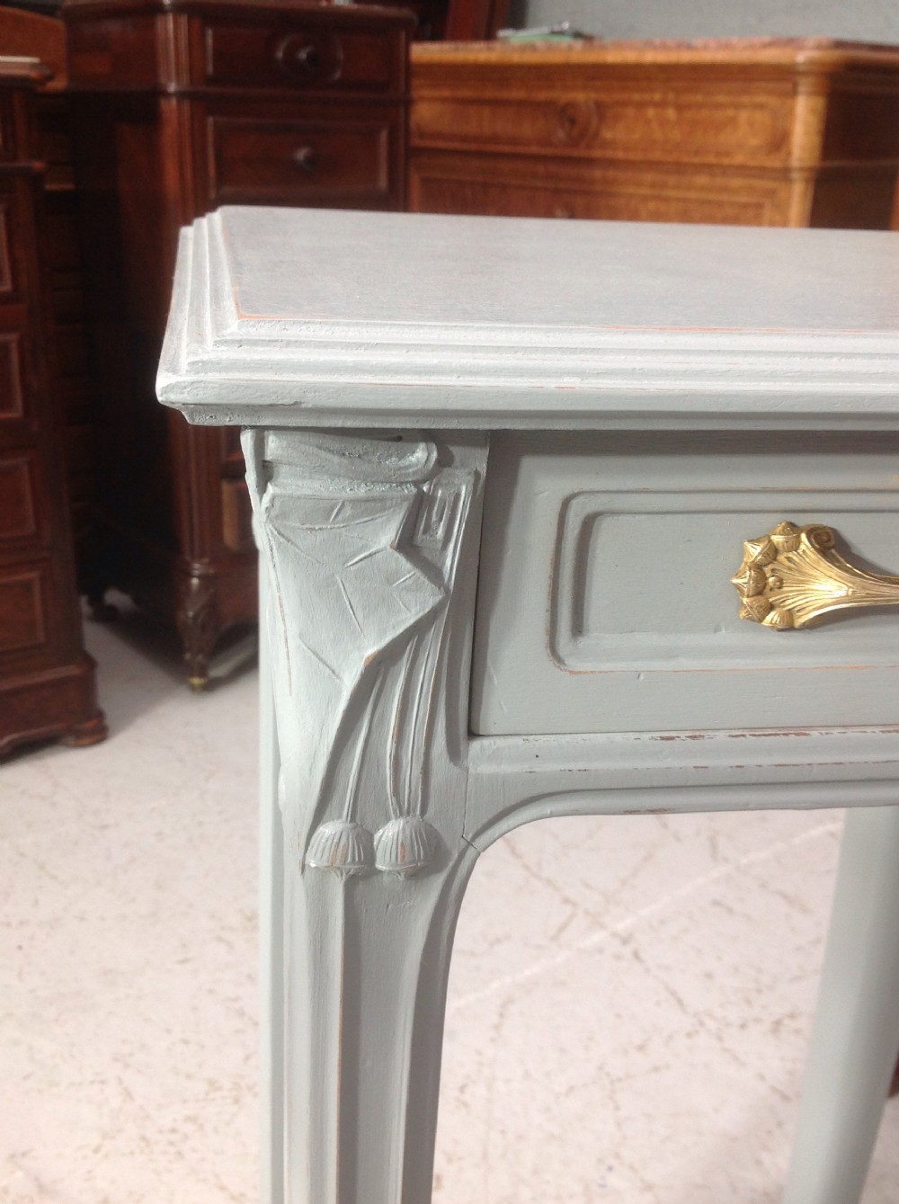 PAIR OF PAINTED FRENCH BEDSIDE CABINETS View III